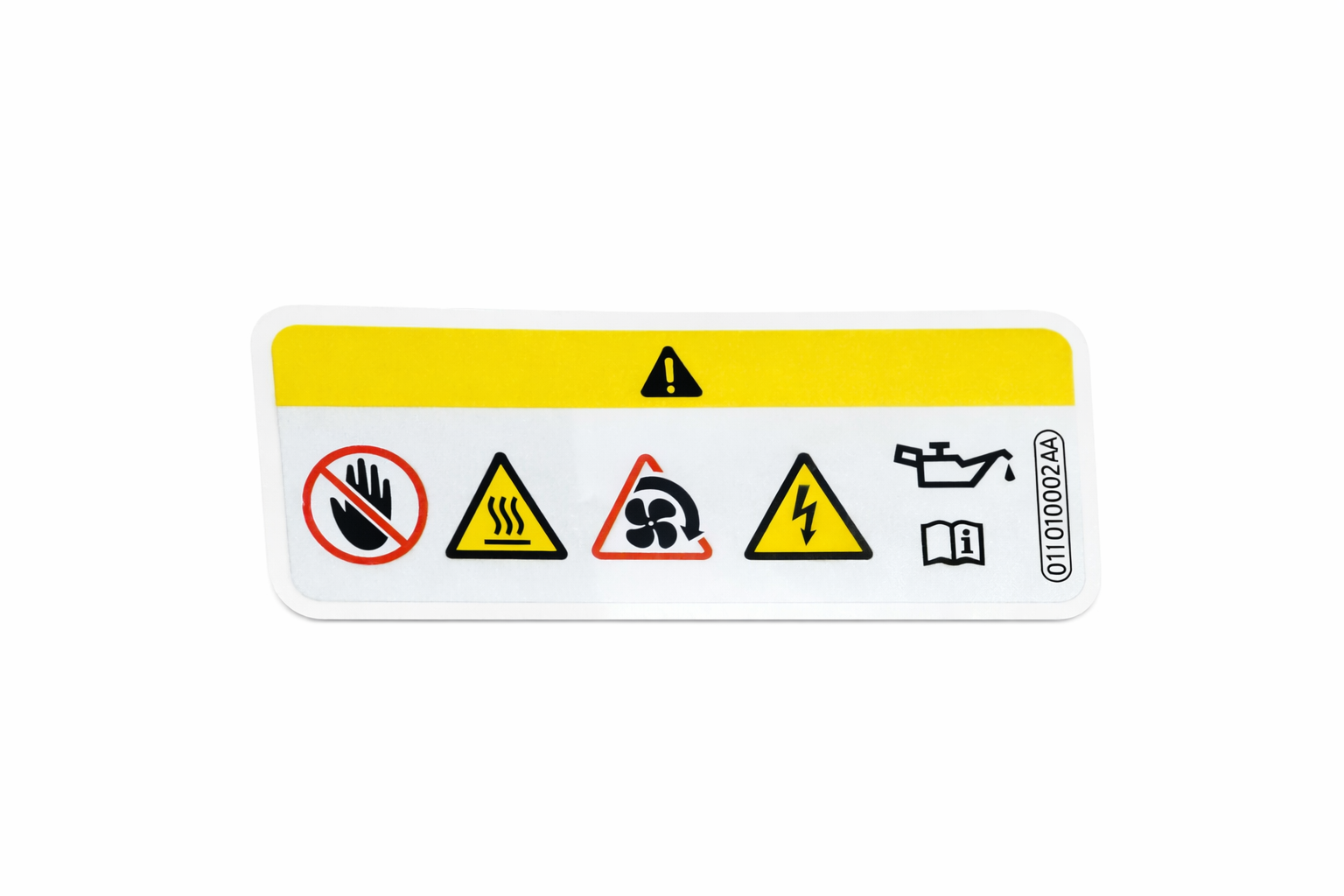 Originele Volkswagen waarschuwingssticker - motorruimte