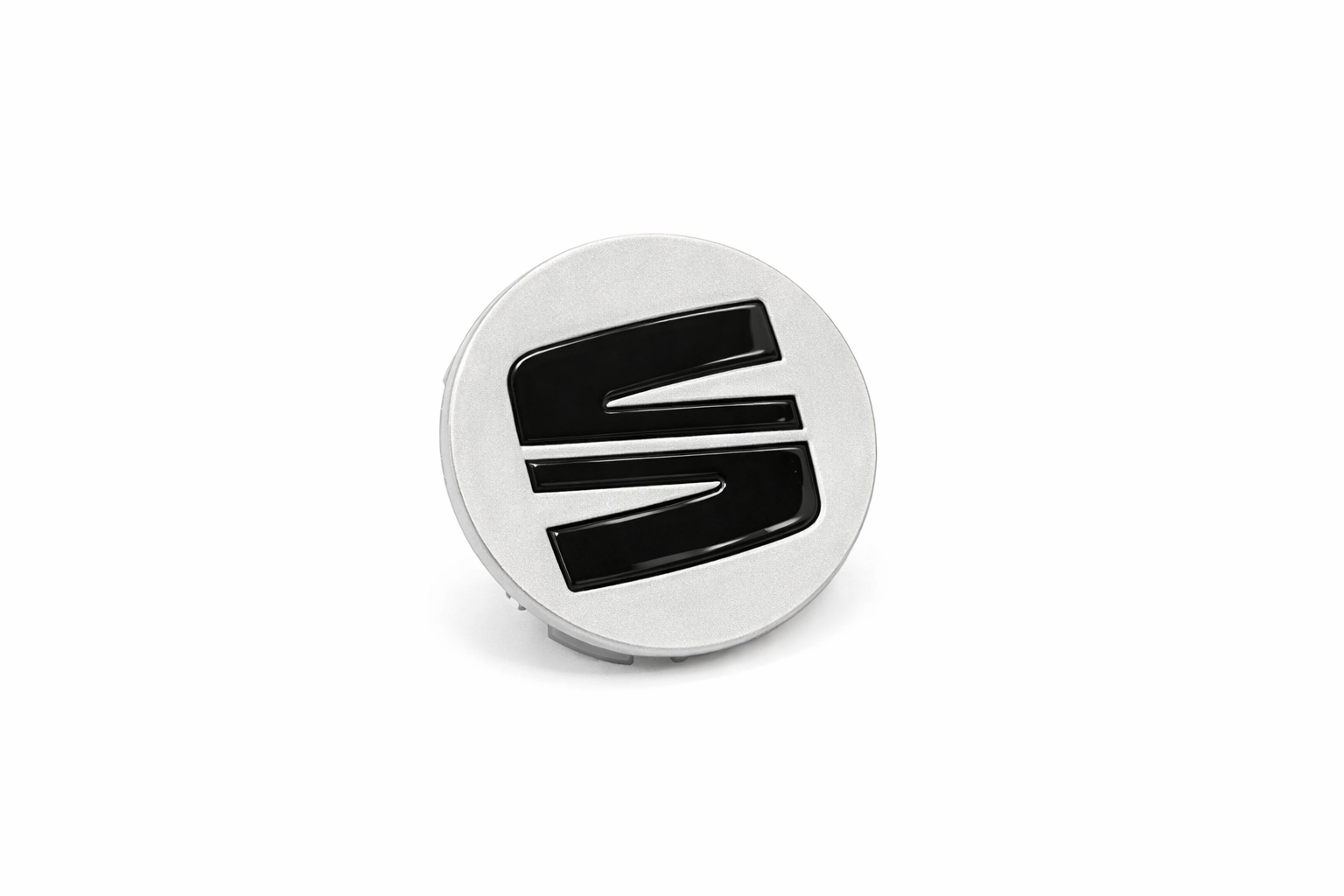 SEAT naafkap zilver/zwart (50/55MM)
