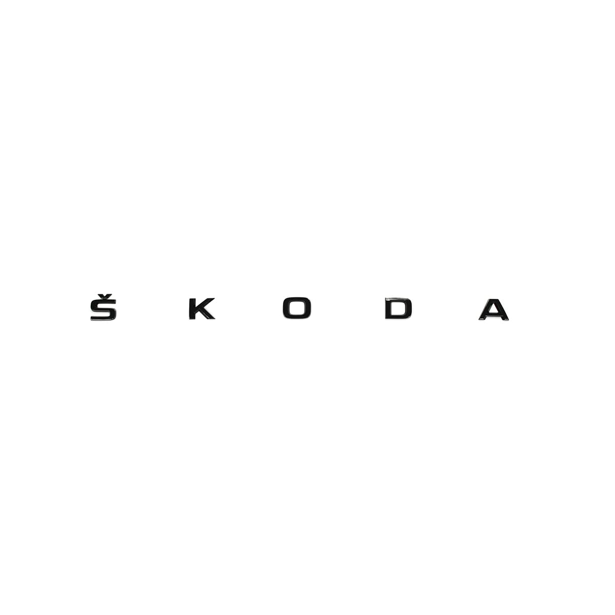 Škoda Enyaq embleem zwart achterzijde